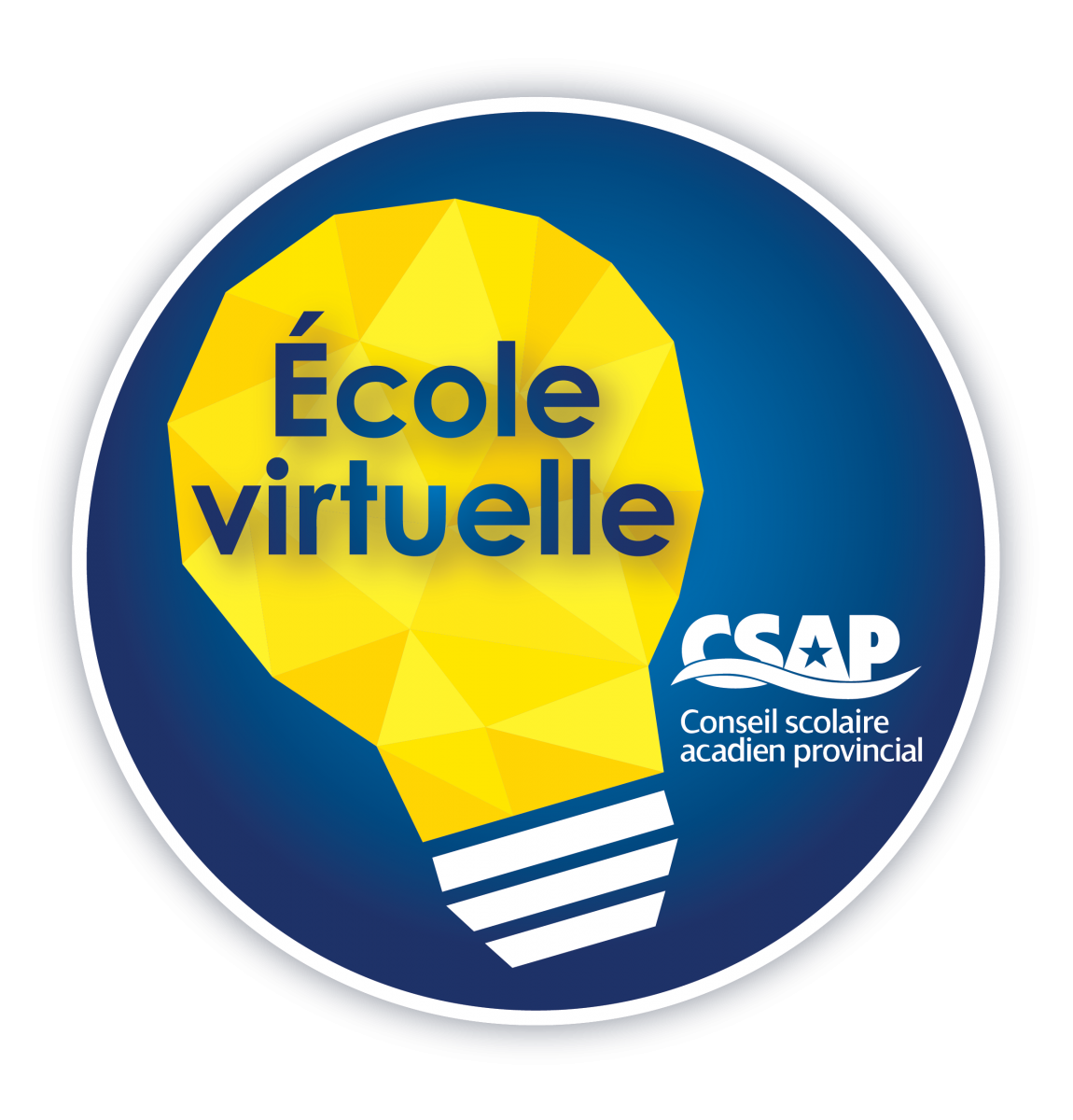 École virtuelle au CSAP (logo)